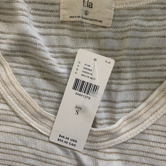Anthropologie T.La | Blythe Shimmer Tank Top - Picture 6 of 7